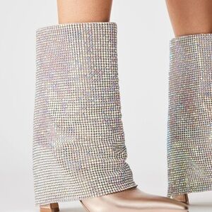 Steve Madden SPARKLE SILVER MULTI Women's Boots 8M